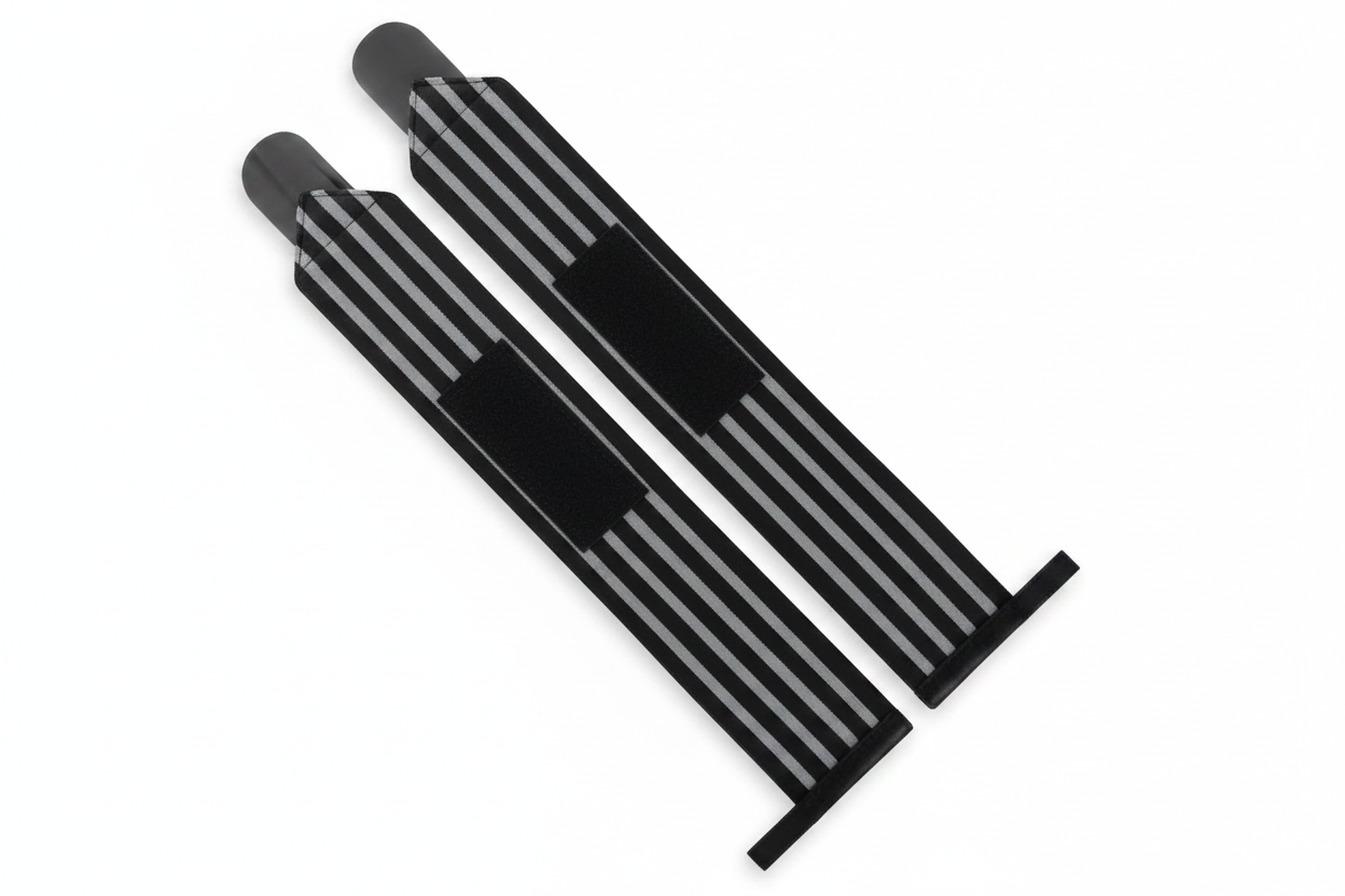 Black and Gray Wrist Wraps Clean Shot