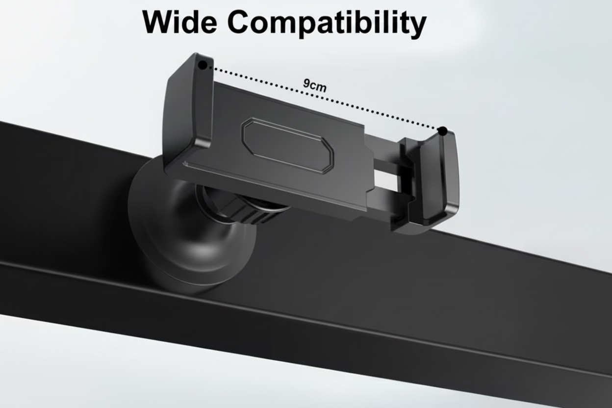Phone Holder with Diagonal 9cm Dimension Line